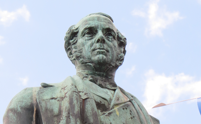 Lord Palmerston Statue in Romsey town centre